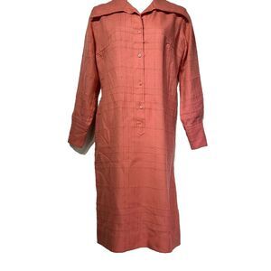 vintage john hagerty irish handwoven tweed long sleeve dress size 12